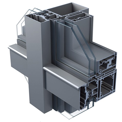 Aluminium-Extrusion für architektonische Vorhangfassaden
