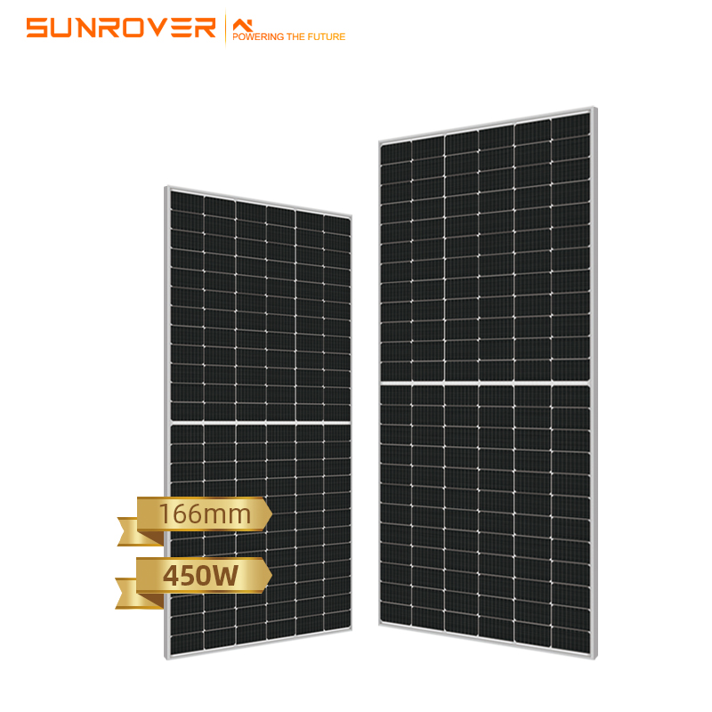 Stock 450w Halbzellen-Solarpanel 440w 445w 450w 455w Perc für Solarsystem

