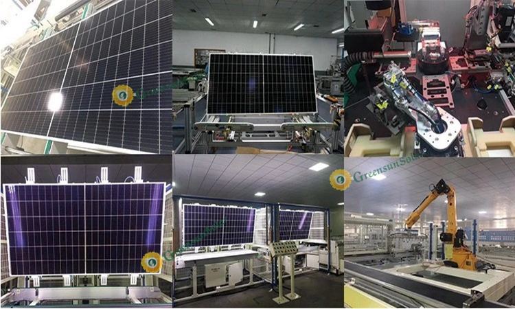 Produktion von Halbzellen-Solarmodulen