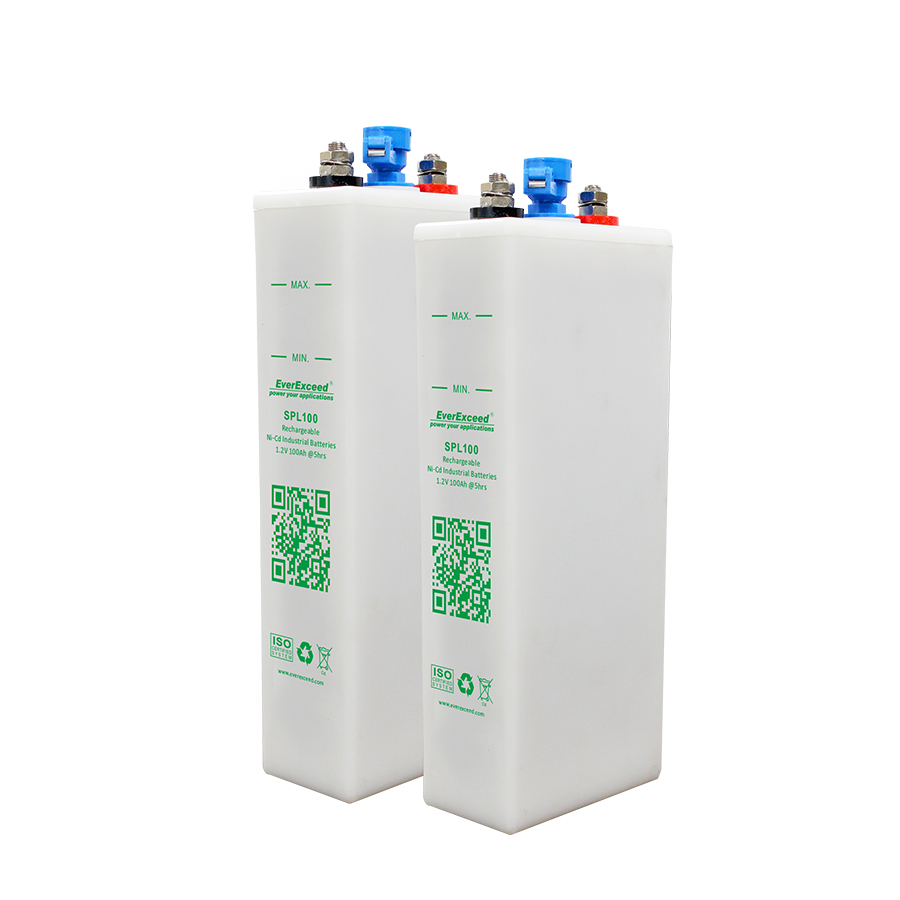 SPL NiCd-Batterie mit extrem wartungsarmer Gasrekombinationsreichweite

