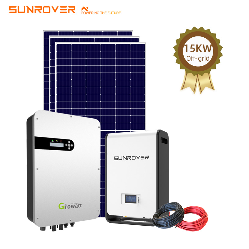 Hocheffizientes 15-kW-Solar-Off-Grid-System
