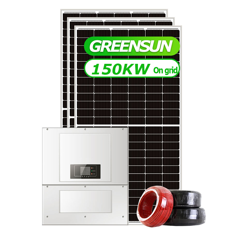 150 KW Solar Kit Solarkraftwerk 150 KW On-Grid Solar Power System für gewerbliche Anwendung
