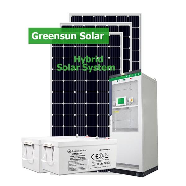 Fabrikdach 50KW 60KW 70KW Speicher Solarkraftwerk Hybrid 50KW Sonnensystem mit 100KWH Lithium-Ionen-Batterie
