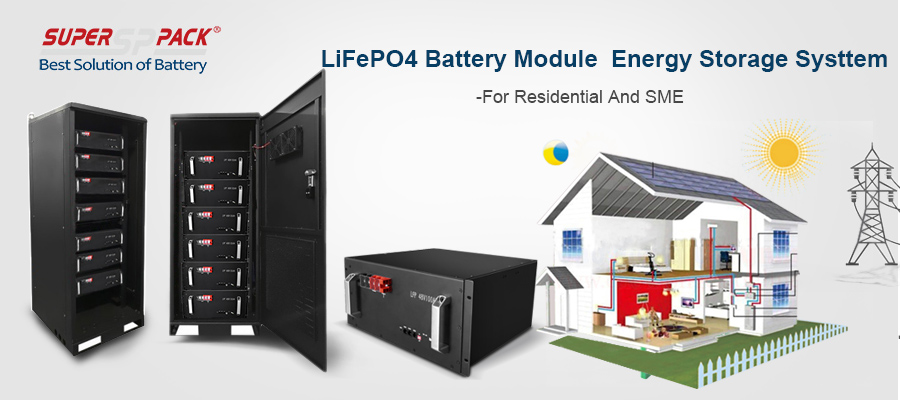 LiFePO4-Batteriemodul-Energiespeichersystem