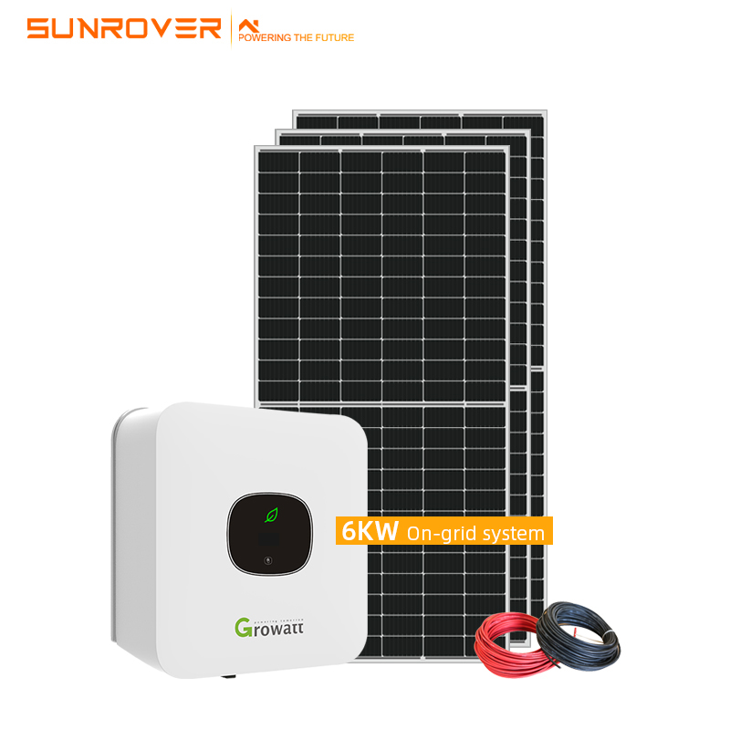Fabrikpreis 6KW Solar On Grid Panel System für Zuhause
