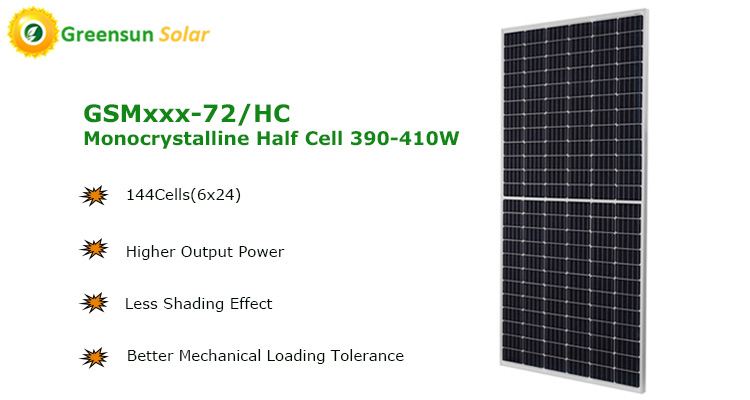 144 Zellen halb geschnittene Solarmodule 400 W