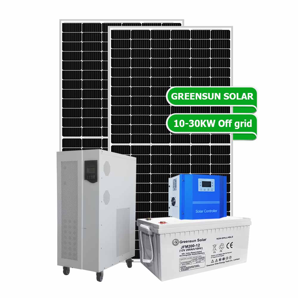 Off Grid 15kw 20kw Home Battery Storage Solar Energy Power Systems mit Lithium-Batterie-Blei-Säure-Batterie
