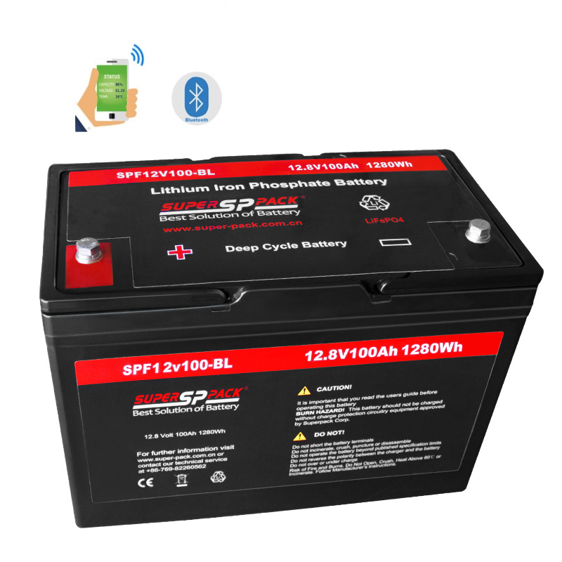 Wohnmobilbatterien, 12V100Ah LiFePO4 Batterie Bluetooth Version für Wohnmobile
