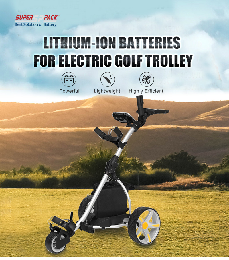 12-V-Lithium-Ionen-Batterien für elektrische Golftrolleys