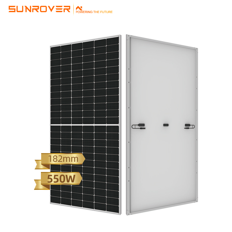 Monokristalline Hochleistungs-Sonnenkollektoren 530 W Sonnenkollektor 540 W 550 W 555 W Halb geschnittene Sonnenkollektoren
