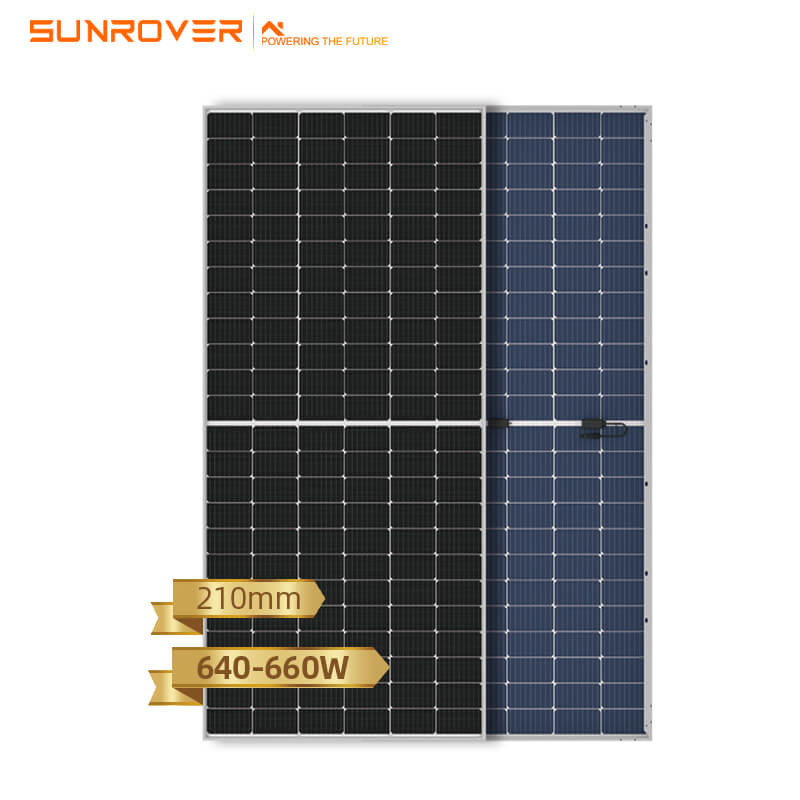 Mono-Bifacial-Modul 640 W 645 W 650 W 655 W 660 W Solardachpaneele
