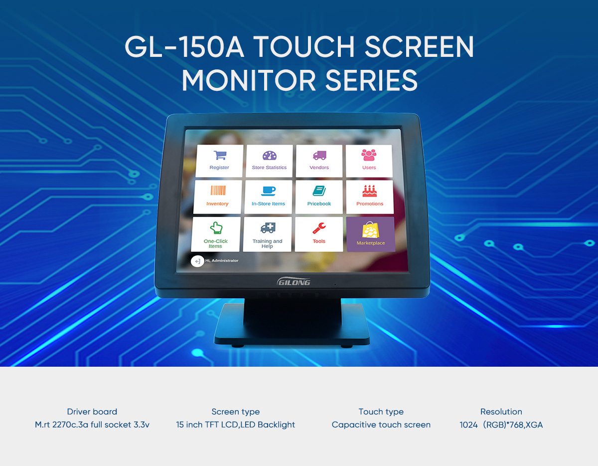 resistiver Touchscreen-Monitor
