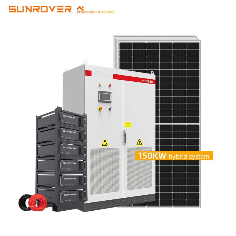 Heißer Verkauf 100KW Hybrid-Solarenergiesystem

