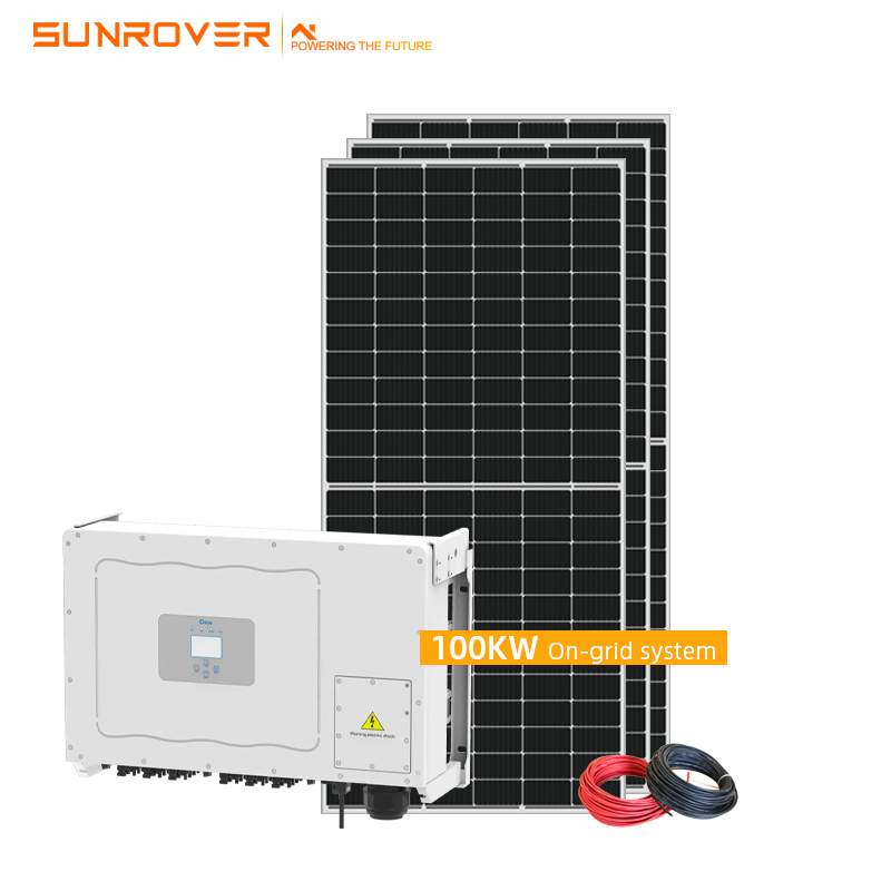 Hochwertiges 100-kW-Solarstromsystem im Netz
