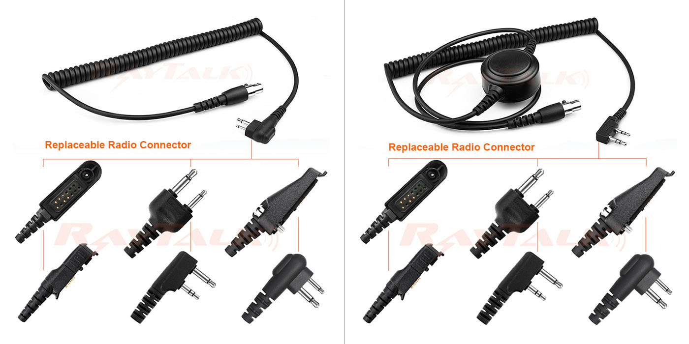 XLR 5-poliges Ersatz-Spiralkabel für Hochleistungs-Headsets