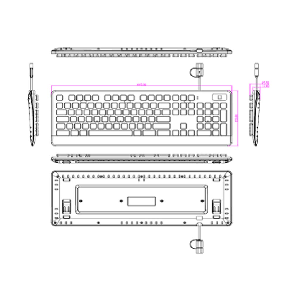 USB-Fingerabdruck-Tastatur