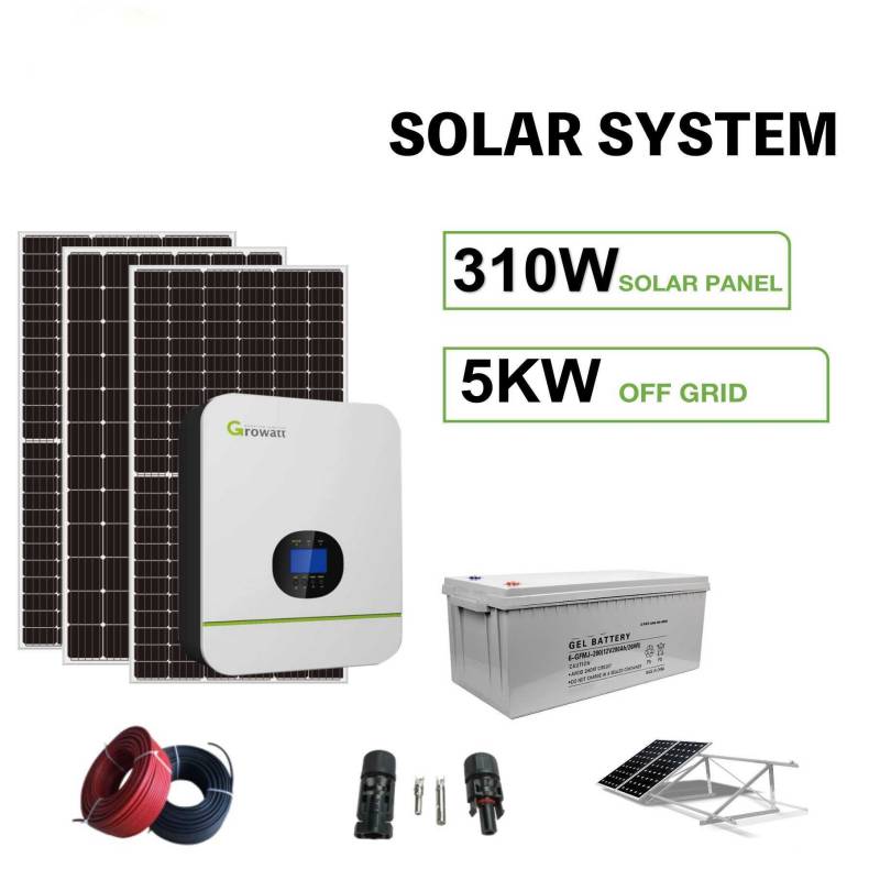 Privates 5KW Off Grid Solar Power System
