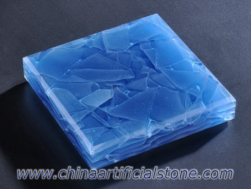 Ocean Blue Engineered Glass Ceramic Glaskeramikplatten
