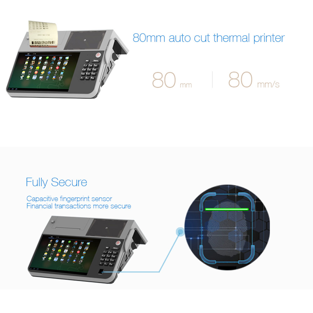 Android POS Thermal mit 80-mm-Drucker