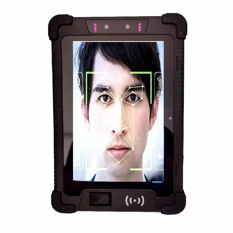 Dual USB 4G Android Biometrischer Gesichtsfingerabdruck-Zeiterfassungs-Tablet mit RS232 und RJ45
