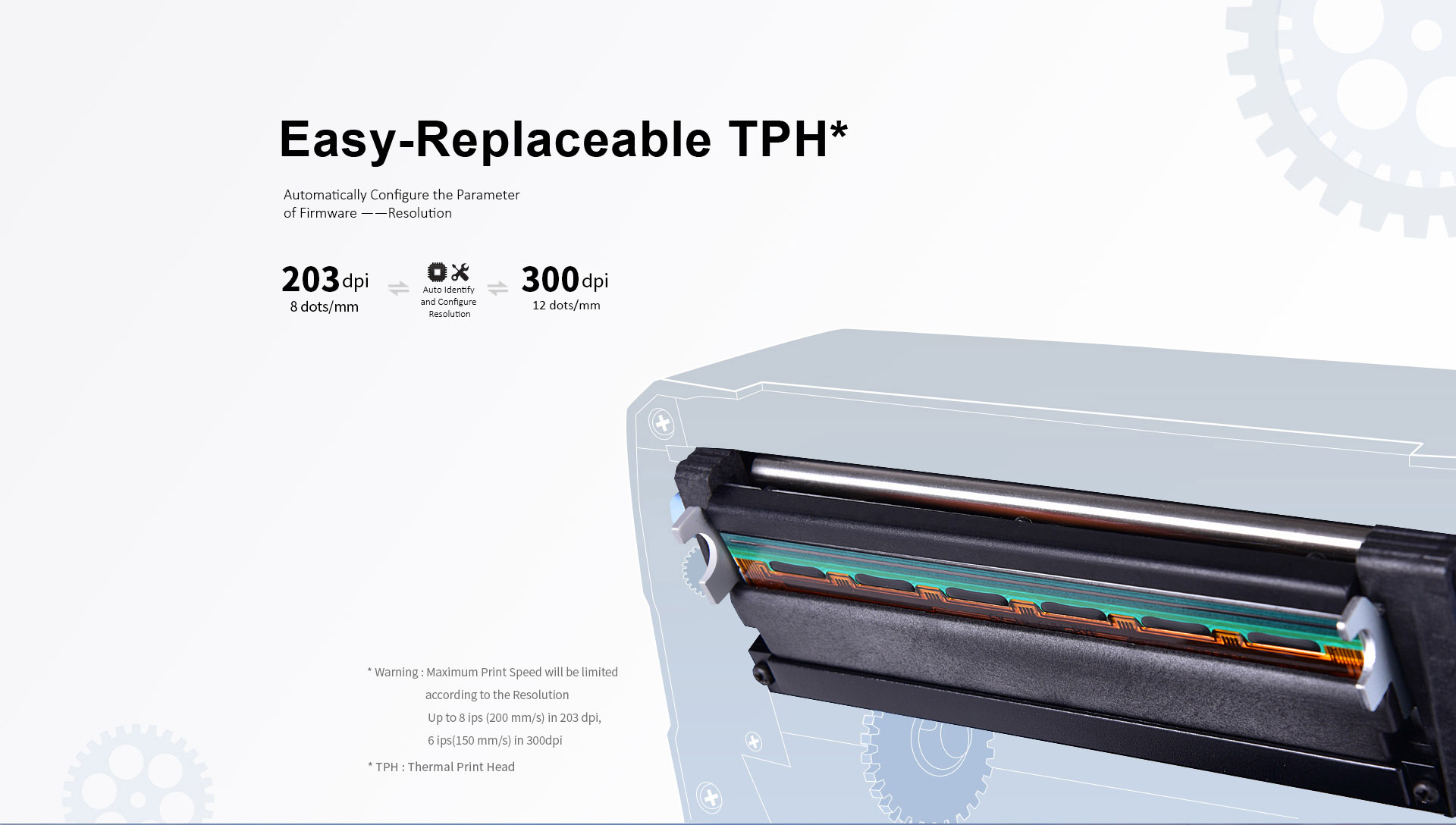 Hochleistungs-Thermotransfer-Barcodedrucker