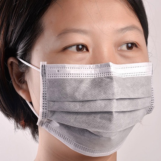4-lagige Carbon-Ohrbügel-Gesichtsmaske mit schmelzgeblasenem Material
