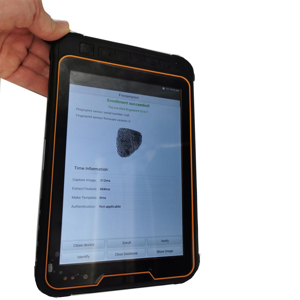 FBI-zertifiziertes Fingerabdruck-Tablet