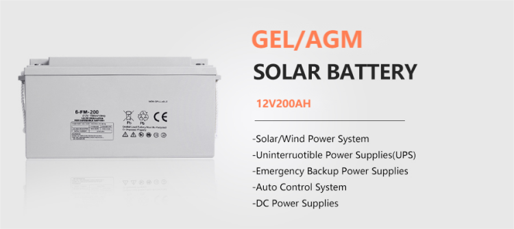 Deep Cycle 12V 200Ah GEL-Solarbatterie