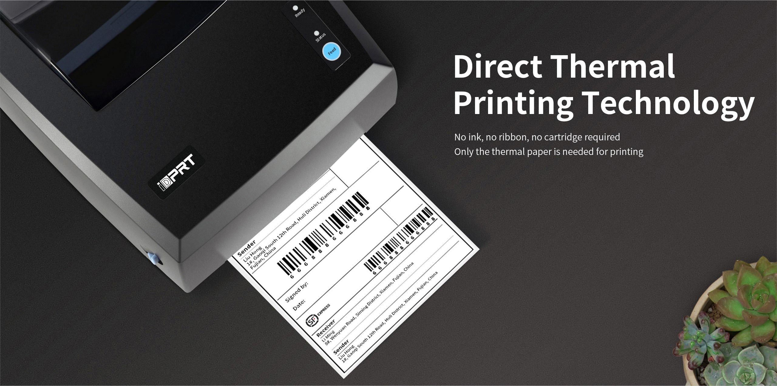 Drucker mit großer Papierrollenkapazität