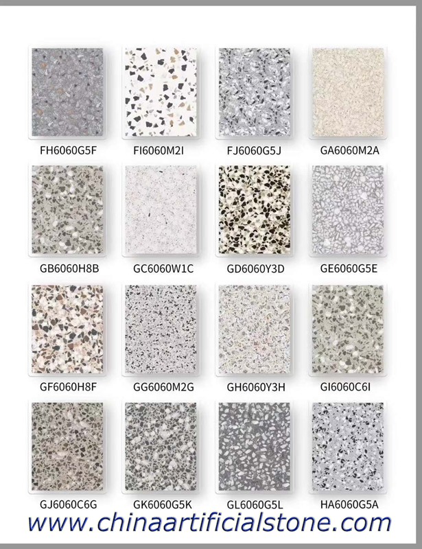 Feinsteinzeugfliesen in Terrazzo-Optik 600x600mm