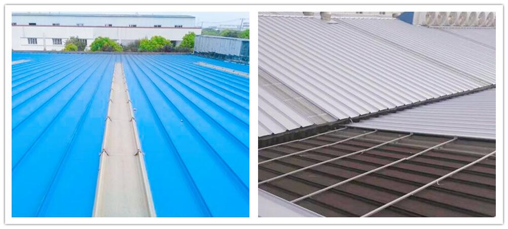 Dachbleche, die auf Stahlkonstruktionsgebäuden mit langer Spannweite verwendet werden