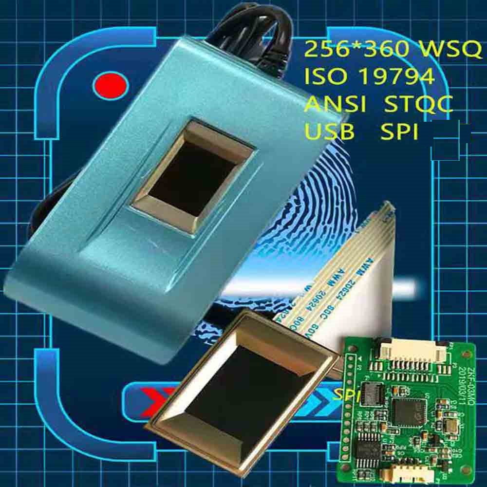 500DPI WSQ ANSI ISO Kapazitiver USB-Lesegerät für biometrische Fingerabdrücke zur Authentifizierung