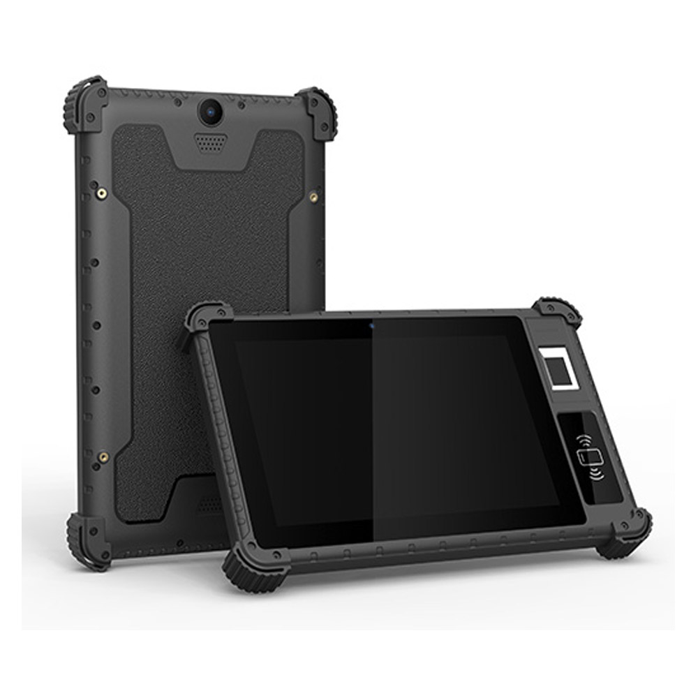 4G IP65 Robustes 8-Zoll-Android-Tablet mit biometrischem Fingerabdruck-Zeiterfassungssystem und Backup-Batterie
