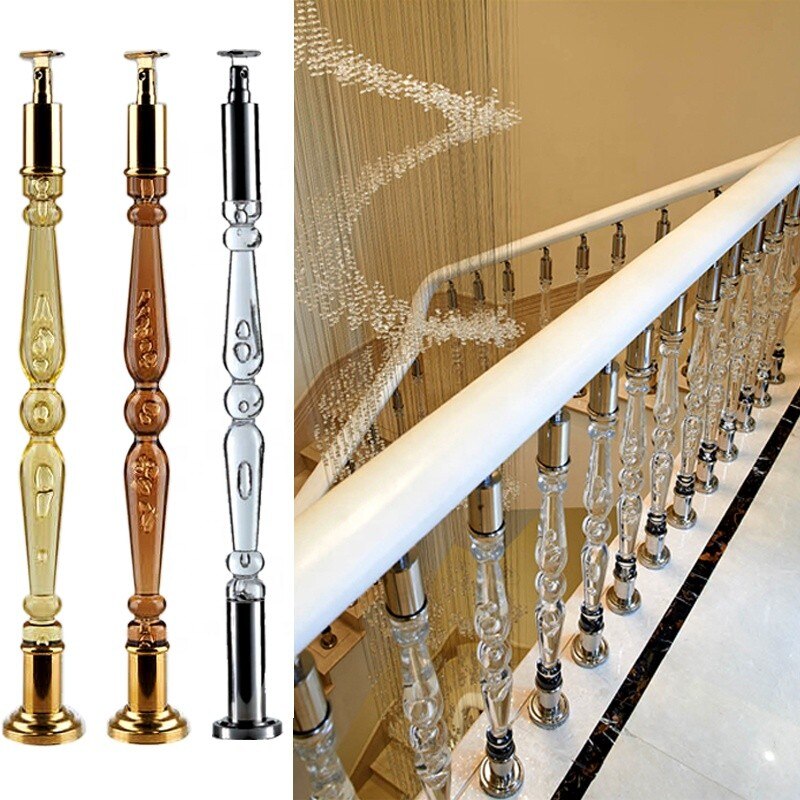 Luxus-Plexiglas-Acryl-Kristall-Treppengeländer-Säulenpfosten
