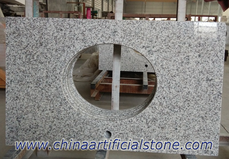 China White Grey Granit-Arbeitsplatten für kommerzielle Projekte
