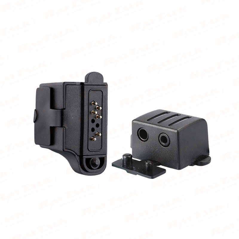 AP-06 Walkie-Ohrhörer Adapter-Icom IC-F50/F51/F30GS Multi-Pin-Stecker auf 2-Pin-Funkstecker

