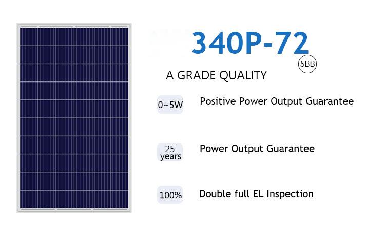 72 Zellen polykristalline Solarzellen Solarpanel