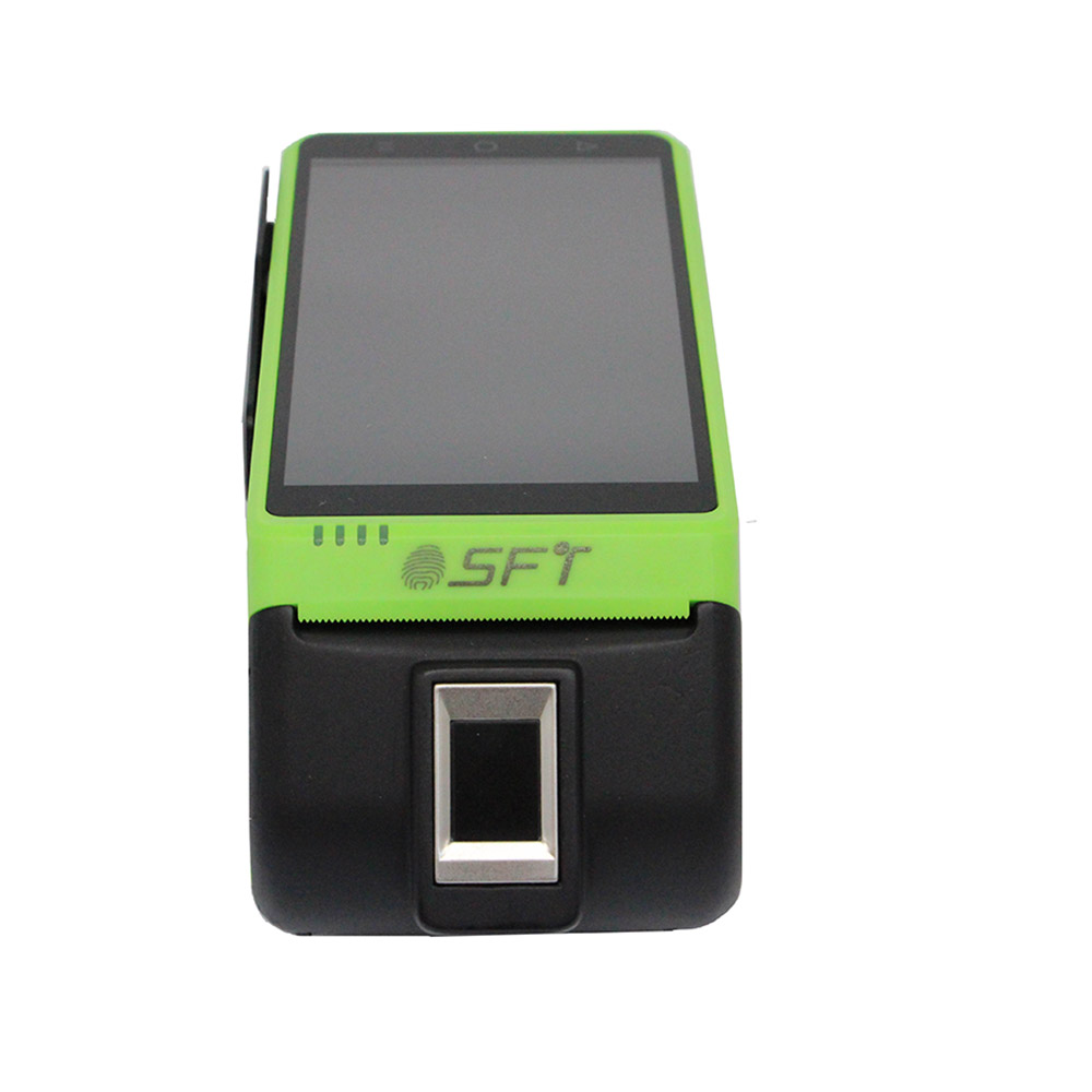 4G EMV PCI SFT FBI Handheld Biometrischer Fingerabdruck Android eSim MPOS Terminal
