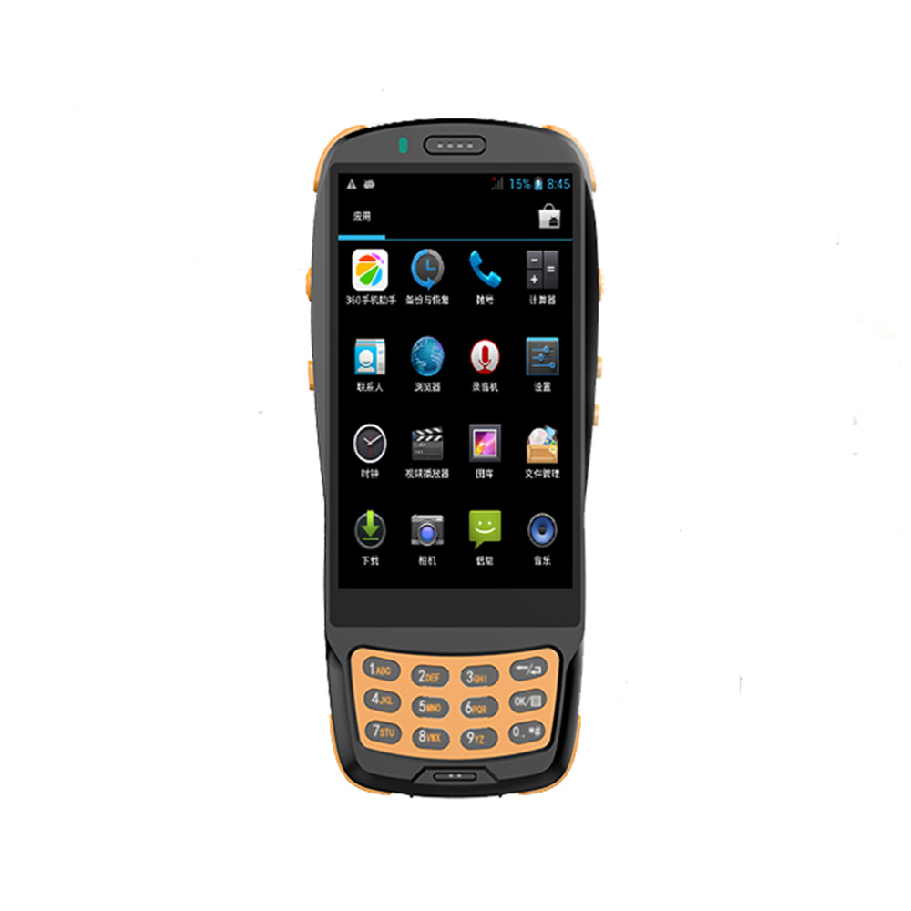 Robuster 4G-Android-RFID-Barcode-Scanner PDA mit physischen Schlüsseln
