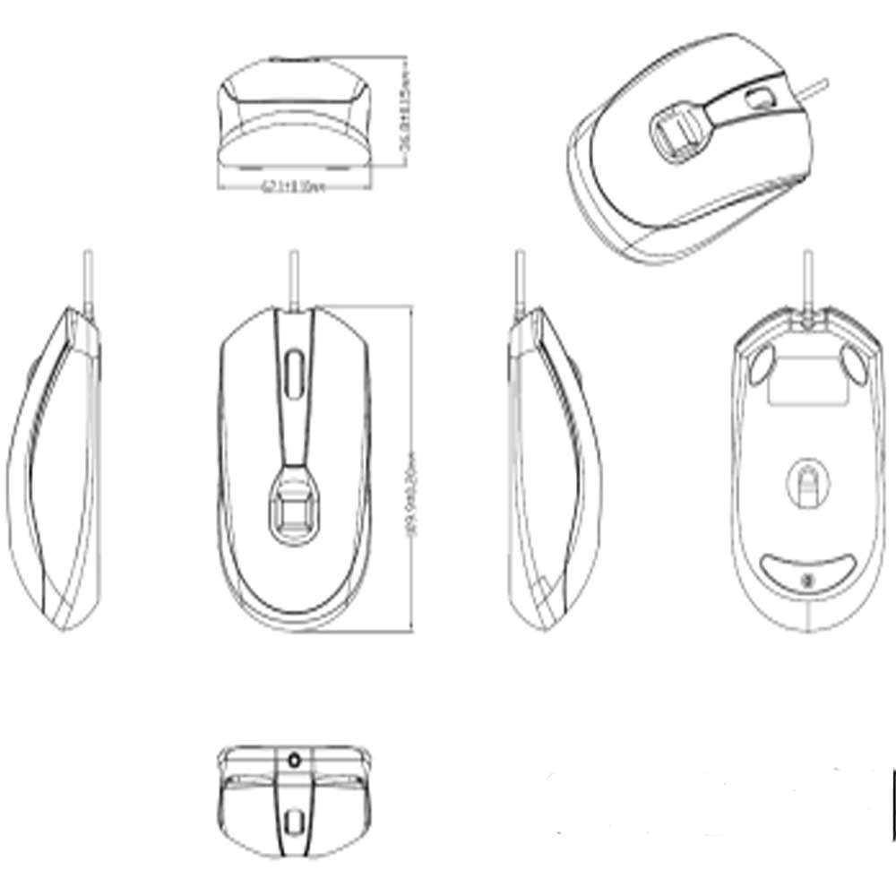 USB-Maus mit Fingerabdruck