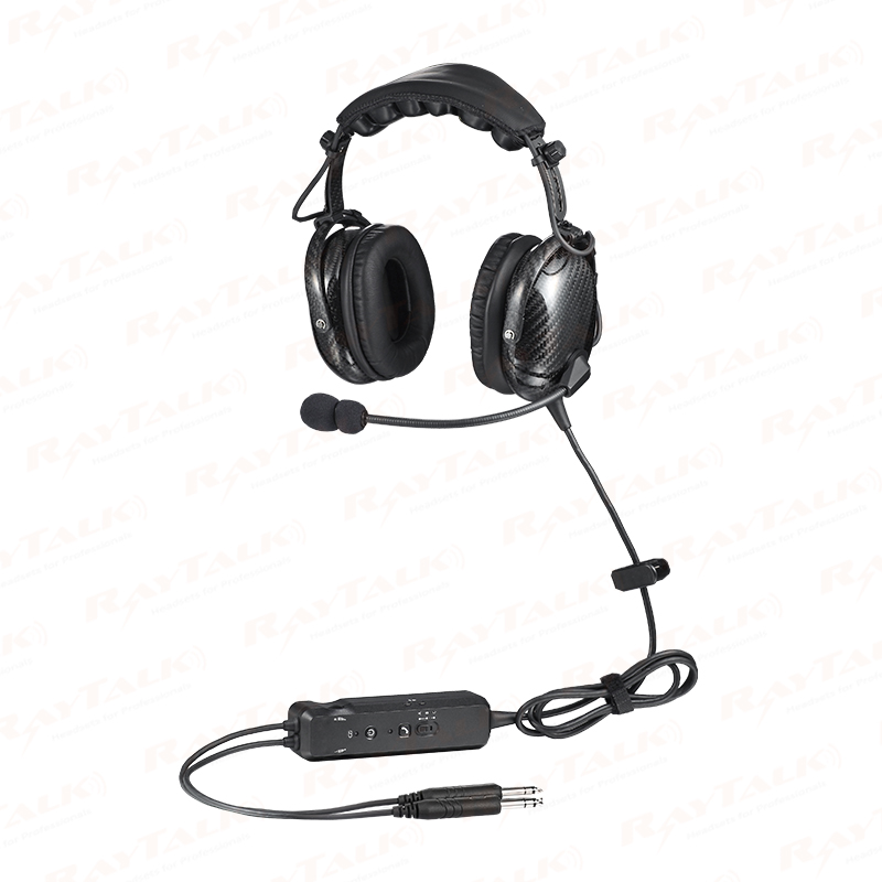 PH-400AC-BT Kohlefaser-Luftfahrt-Bluetooth-Headset ANR-Piloten-Headset mit Geräuschunterdrückung
