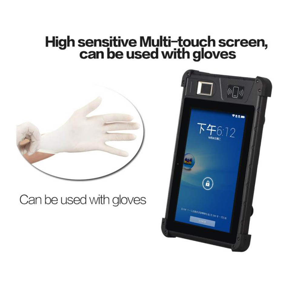 Robustes 4G-Tablet mit Fingerabdruckleser
