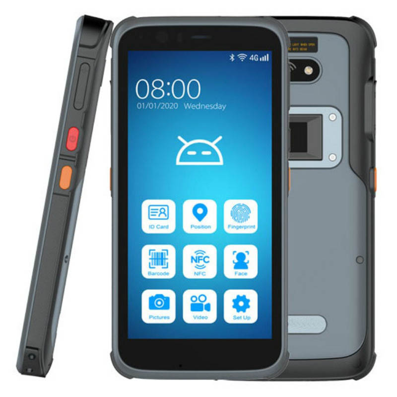 IP68 Pocket Size Government Data Collection 4G Android Biometrisches RFID PDA-Terminal
