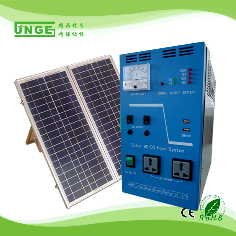 300 W Mini Mobile Solarstromanlage für den Heimgebrauch mit Solarpanel 100 W Batterie 55 Ah
