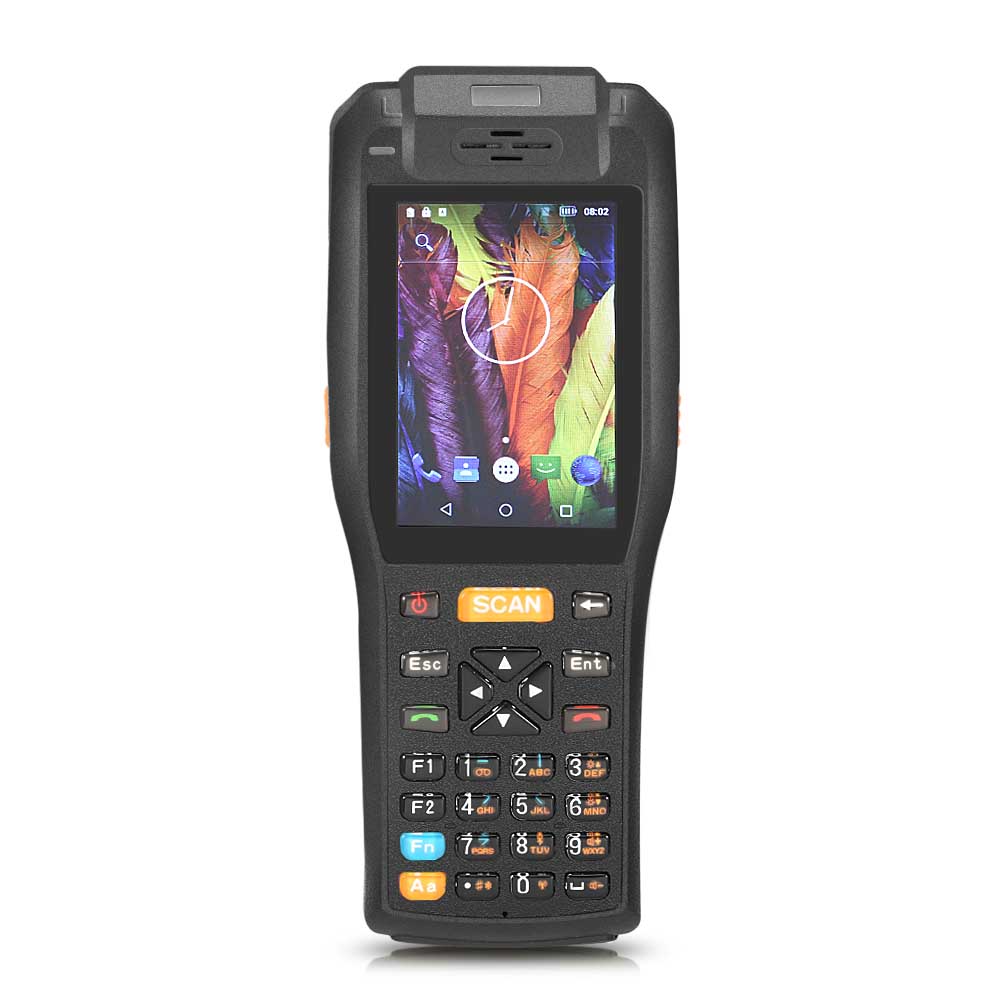 Logistic 4G Rugged Android RFID Barcode Scanner PDA mit Drucker

