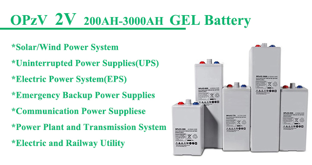 Solarspeicher-Röhren-Gel-Batterie