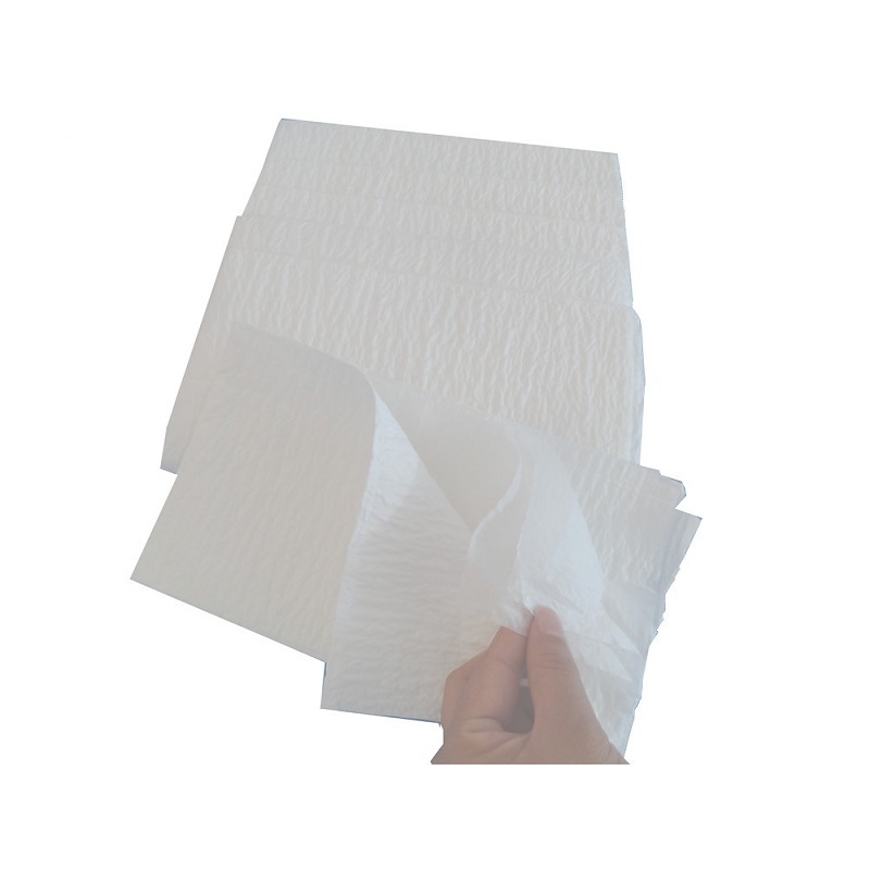 Saugfähiges medizinisches Papierhandtuch aus 4-lagigem Scrim-verstärktem Papier
