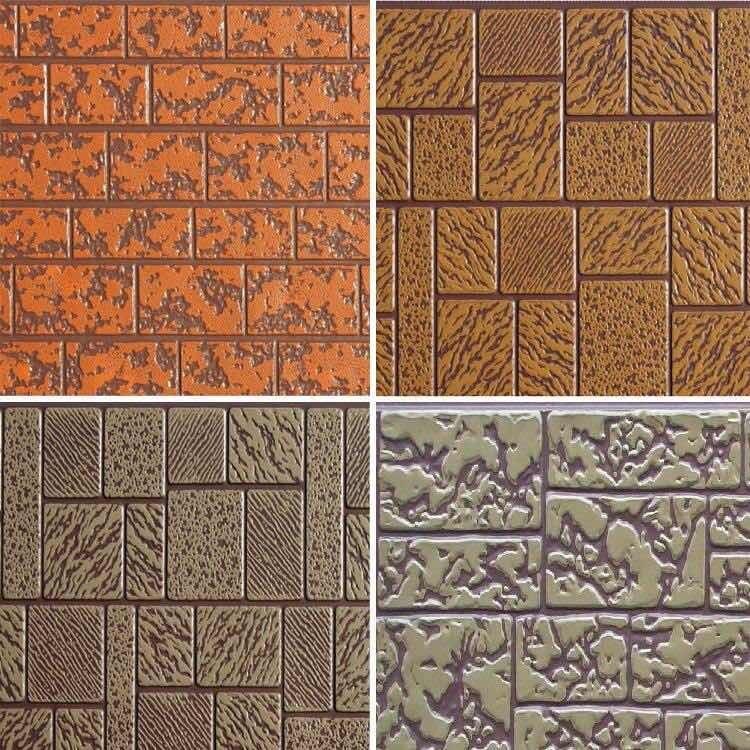 Mosaik Backsteinmuster geschnitzte Metallplatten