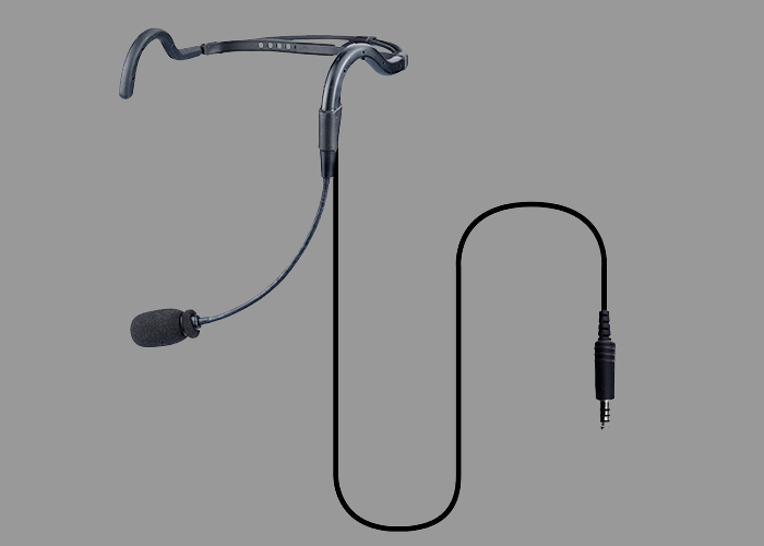 Walkie-Talkie-Headset mit Kehlkopfmikrofon