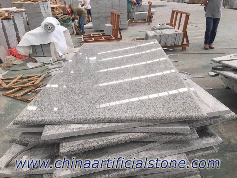 Günstige Küchenarbeitsplatten aus weißem grauem Granit G603
